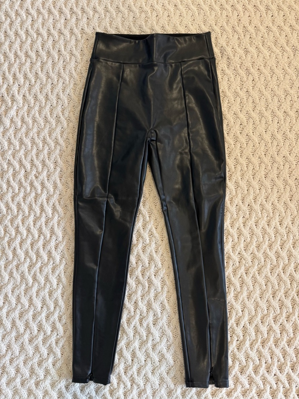 Abercrombie & Fitch Black Faux Leather Leggings